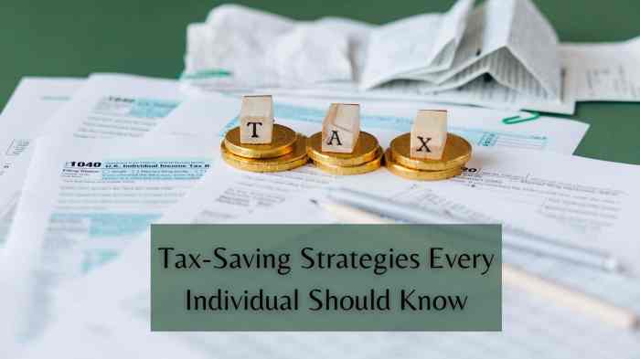 Tax saving strategies